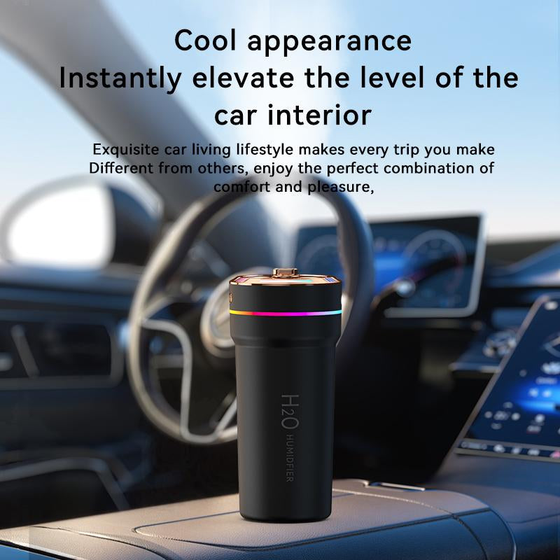 Car Diffuser Humidifier 300ML USB Mini Mist Air Essential Diffuser with Starry Sky Projector Night Light Portable Air Freshener Aromatherapy Diffuser