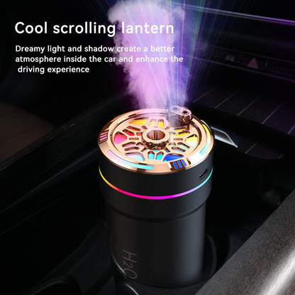 Car Diffuser Humidifier 300ML USB Mini Mist Air Essential Diffuser with Starry Sky Projector Night Light Portable Air Freshener Aromatherapy Diffuser