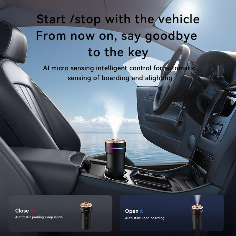 Car Diffuser Humidifier 300ML USB Mini Mist Air Essential Diffuser with Starry Sky Projector Night Light Portable Air Freshener Aromatherapy Diffuser