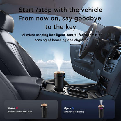 Car Diffuser Humidifier 300ML USB Mini Mist Air Essential Diffuser with Starry Sky Projector Night Light Portable Air Freshener Aromatherapy Diffuser